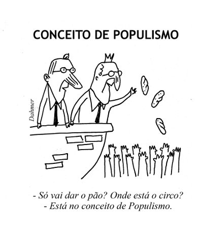 Resultado de imagem para populismo charge