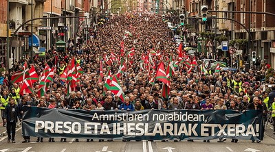 Bilbo1907 presoen aldeko manifestazioa